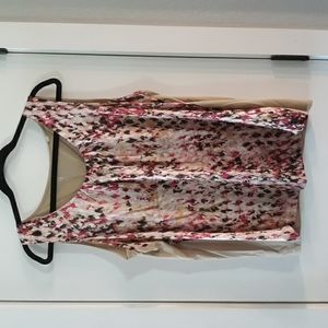 Multicolored silk top